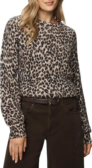 Delaney Leopard Print Crewneck Sweater | Nordstrom