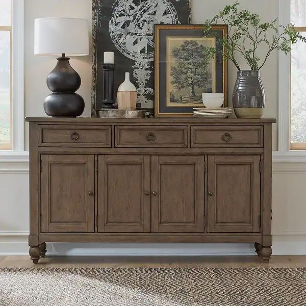 Americana Farmhouse Dusty Taupe Hall Buffet - On Sale - Overstock - 36132150 | Bed Bath & Beyond