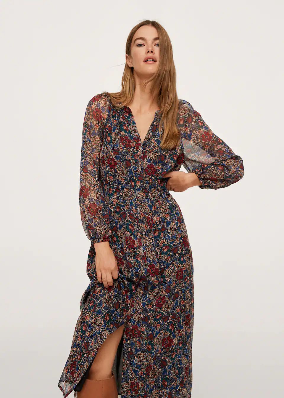 Floral print dress | MANGO (US)