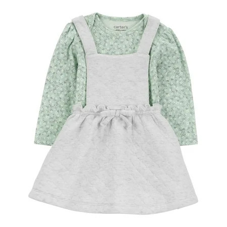 Carter's Child of Mine Baby Girl Dress Set, 2-Piece, Sizes 0/3-24 Months | Walmart (US)