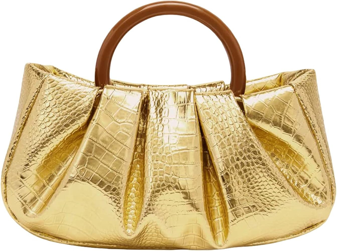 Verdusa Women's Ruched Small Handbag Clutch Purse Dumpling Pouch Bag | Amazon (US)