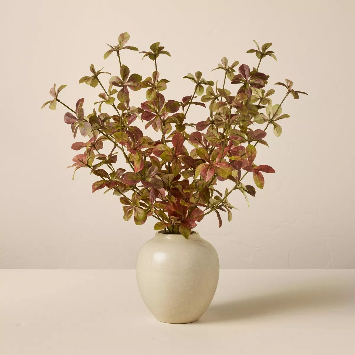 17" Faux Rusted Quince Leaf Fall Arrangement - Hearth & Hand™ with Magnolia | Target