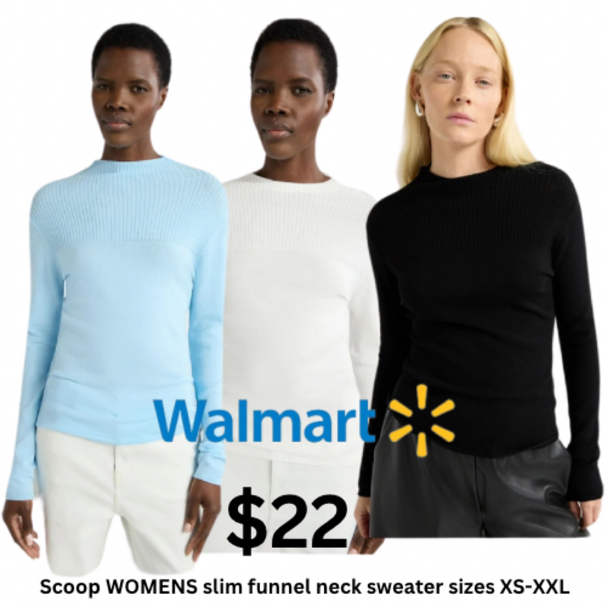 Love these classy Walmart funnel neck sweater that is Only $22. Sizes range from xs-xxl and it comes in 3 gorgeous colors  

#LTKFindsUnder50 #LTKStyleTip #LTKU