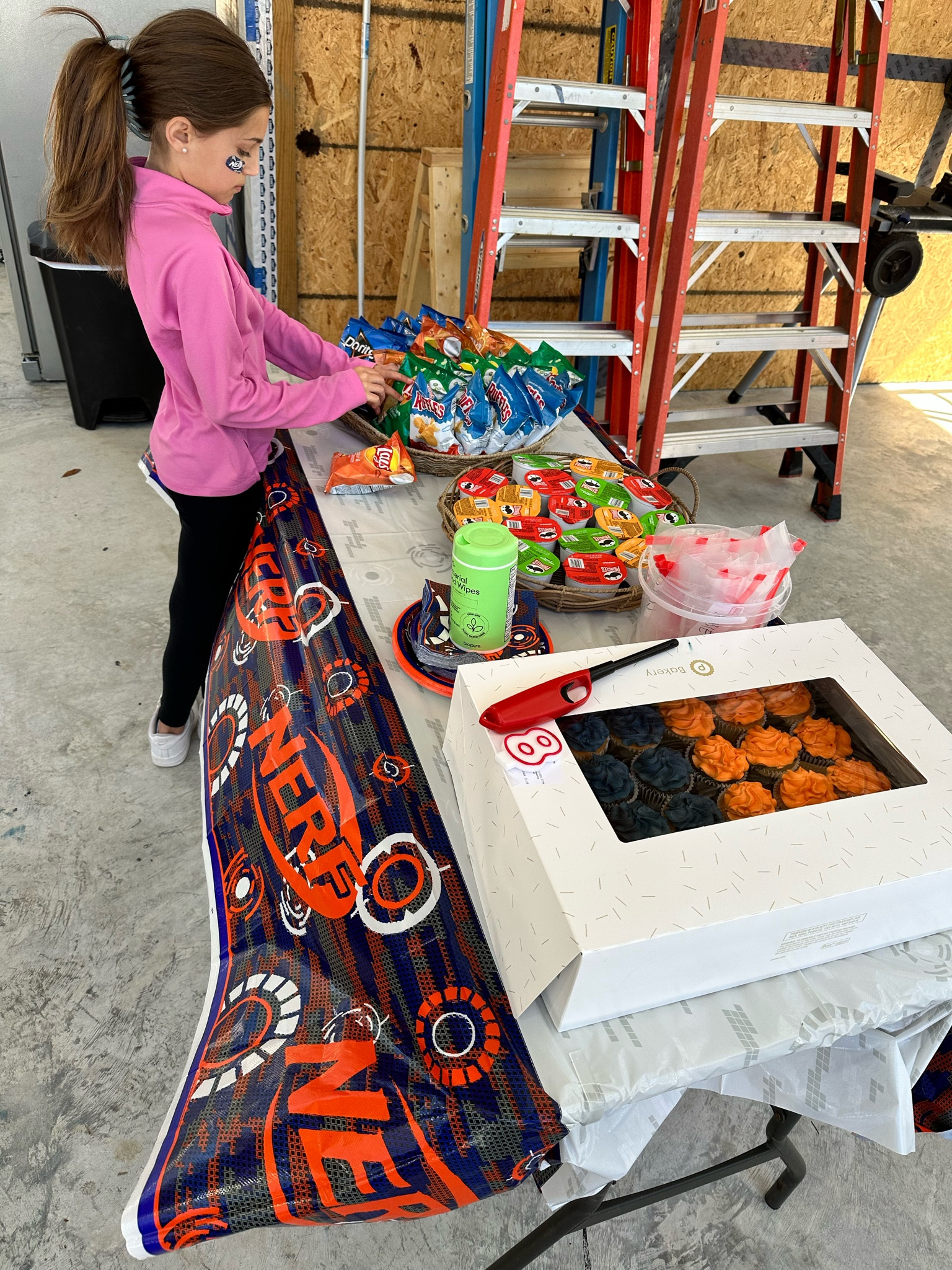 #nerfparty supplies! This pack was perfect for the quickest set up. Tablecloth, plates and napkins, balloons, streamers, and face stickers  

#LTKparties #LTKkids