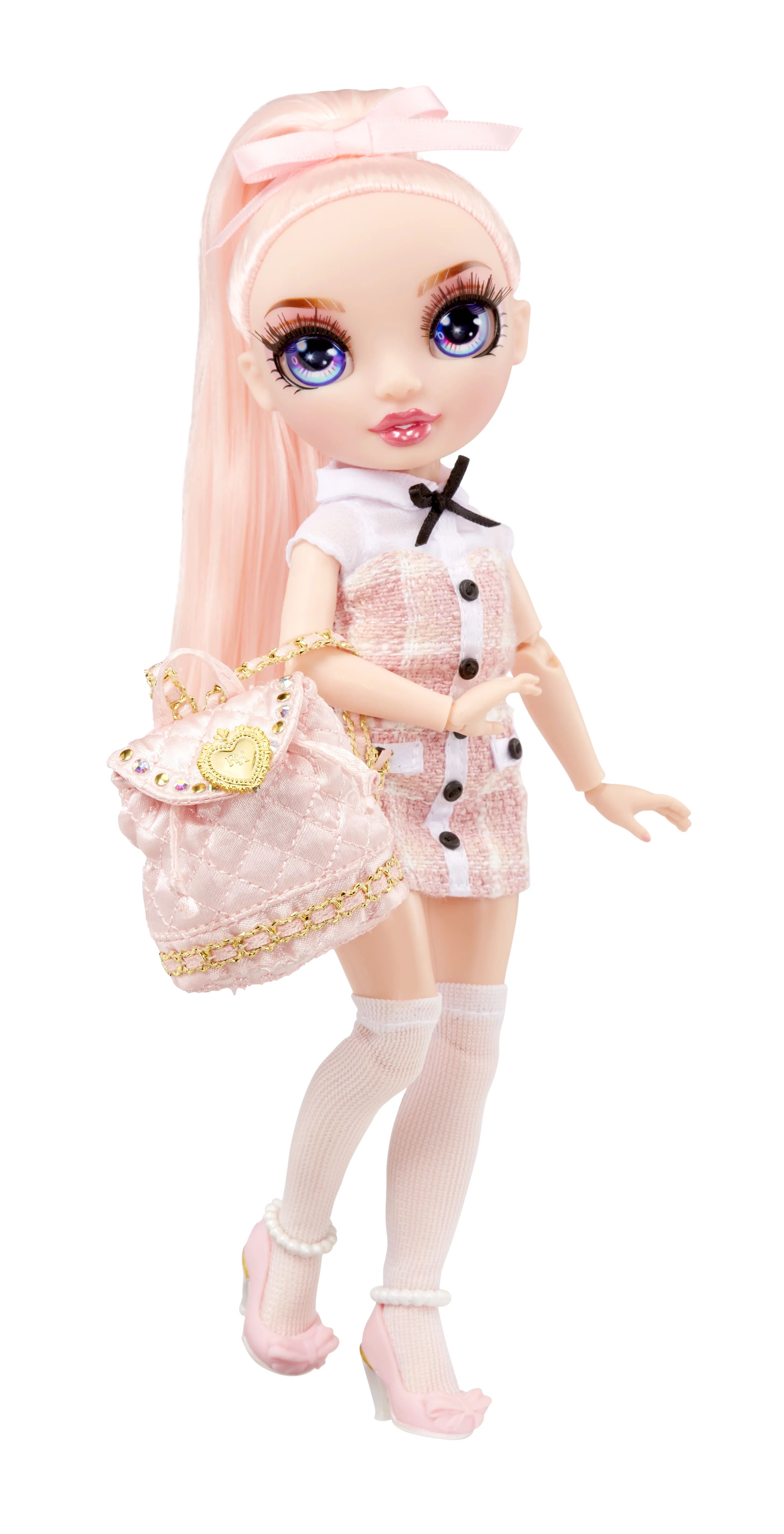 Rainbow High Jr High Bella Parker- 9-inch PINK Fashion Doll with doll accessories- open and close... | Walmart (US)