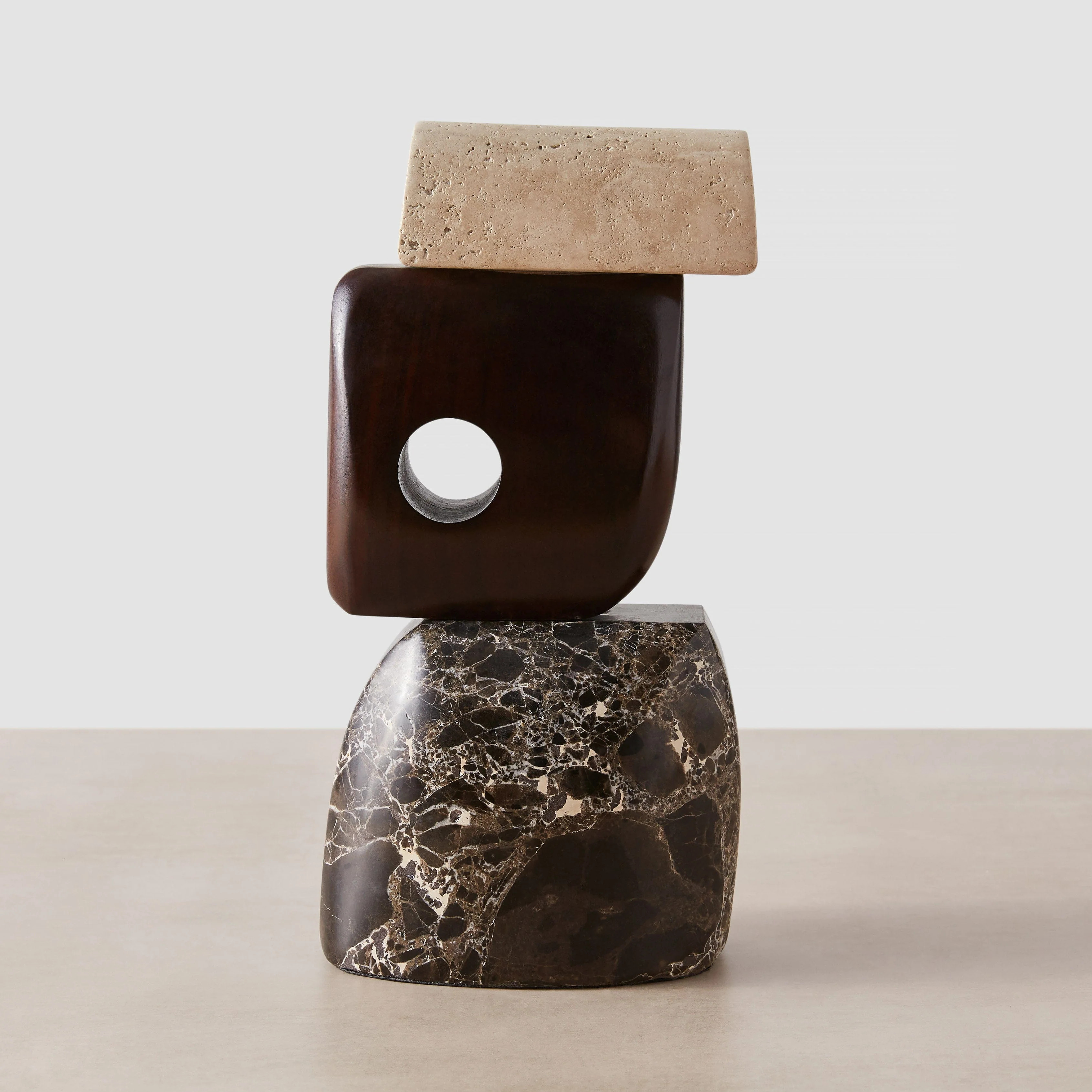 Hari Stone and Wood Sculpture | The Citizenry