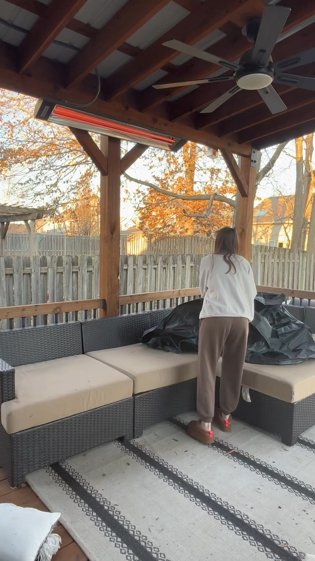 Outdoor heater + patio furniture cover (heavy duty!)