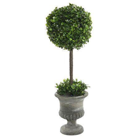 21 in. Boxwood Topiary in Container | Walmart (US)
