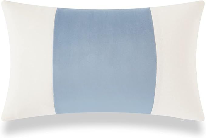 Hofdeco Premium Coastal Patio Indoor Outdoor Lumbar Pillow Cover ONLY for Backyard, Couch, Sofa, ... | Amazon (US)