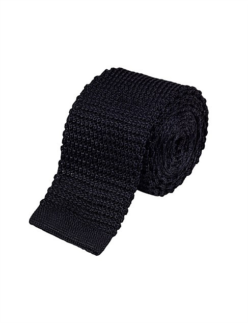 Anthony Squires Tie -Black Knitted | David Jones | David Jones (Australia & New Zealand)