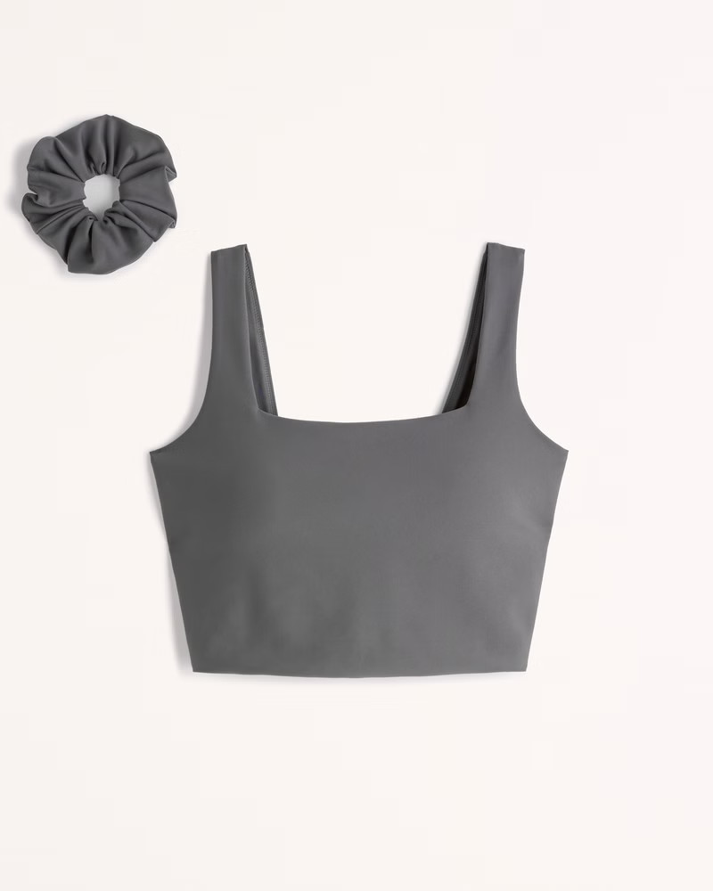 YPB sculptLUX Curve Love Squareneck Slim Tank | Abercrombie & Fitch (US)