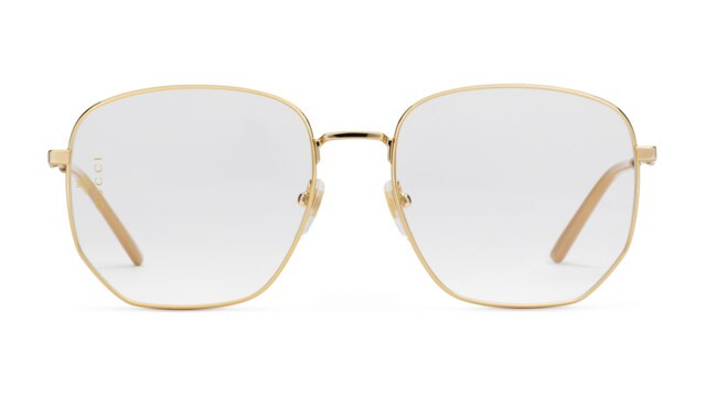 Gucci Rectangular-frame metal glasses | Gucci (US)