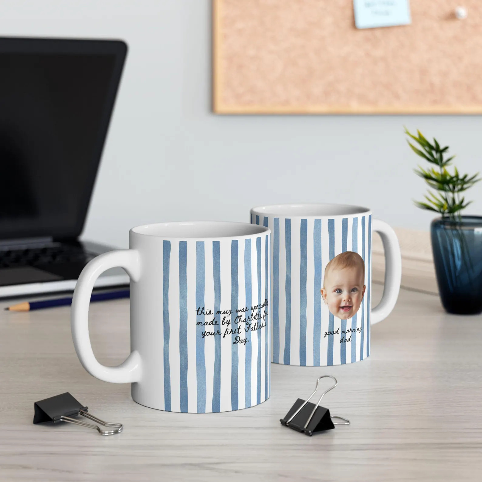 Personalized Baby Face Mug for new dad, Custom Photo Mug, First Fathers Day Gift from Baby, New D... | Etsy (Global)