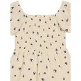 Modern Moments by Gerber Baby and Toddler Girl Romper with Puff Sleeves, Sizes 12M-5T | Walmart (US)