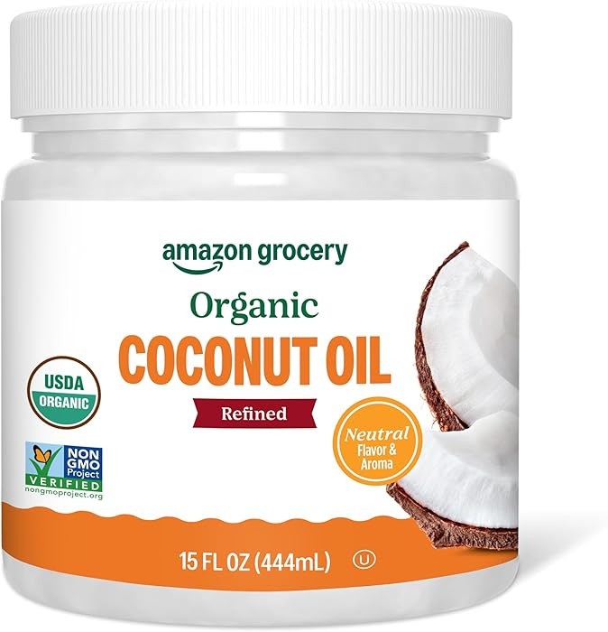 Amazon Grocery, Organic Refined Coconut Oil, 15 Fl Oz | Amazon (US)