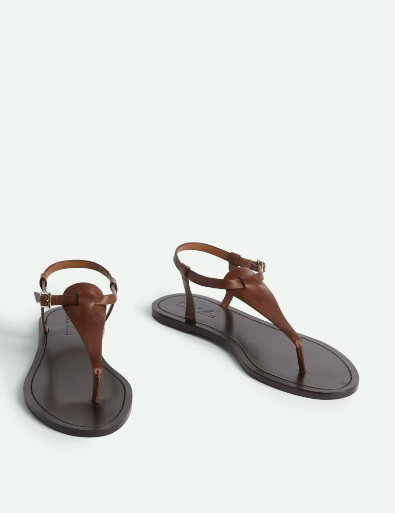 Leather Thong Flat Sandals | Marks & Spencer (UK)