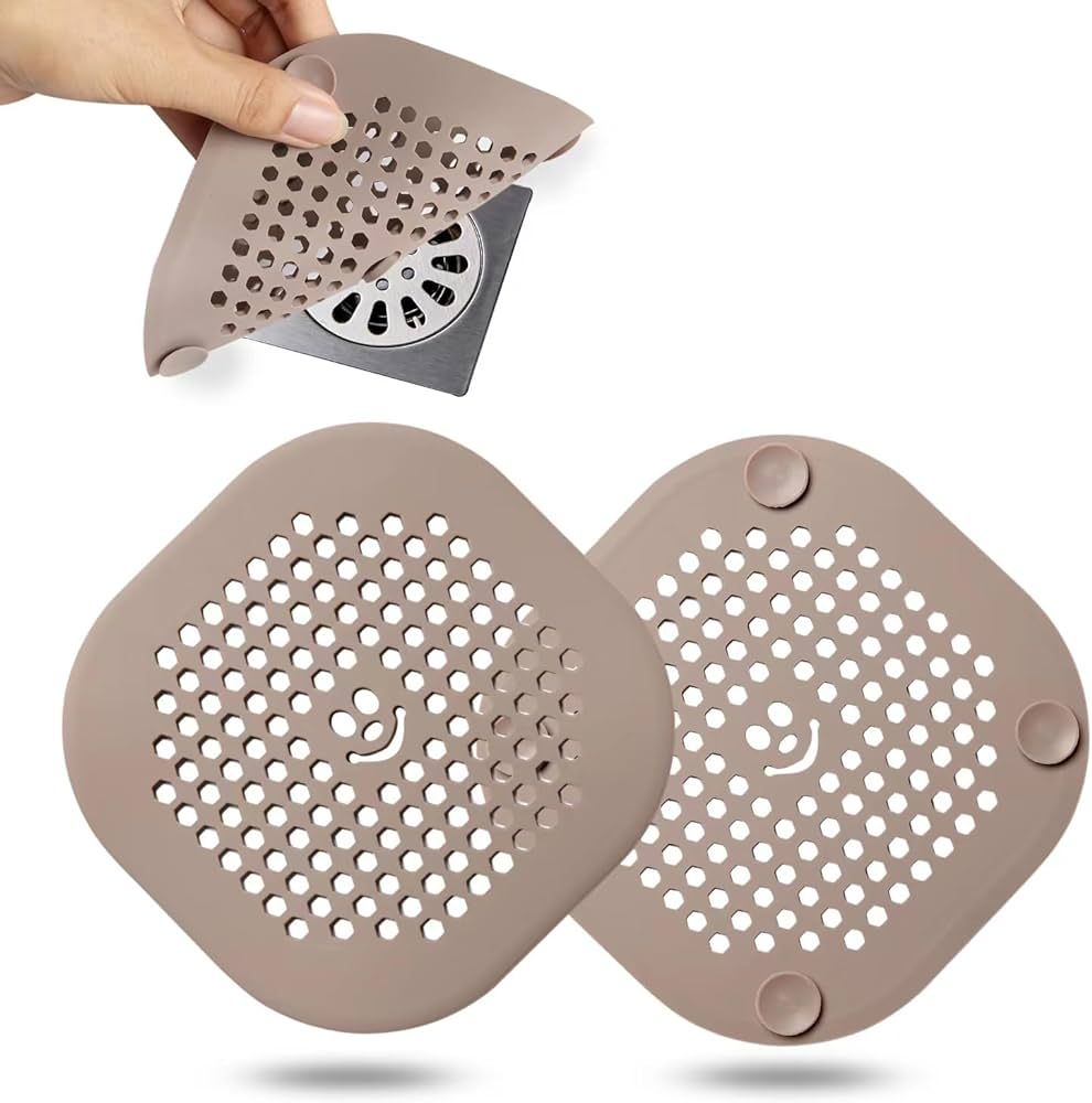 2 Pack Drain Hair Catcher Durable Silicone Shower Drain Protector Sink Drain Strainer Hair Stoppe... | Amazon (US)