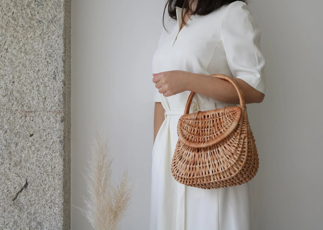 Wicker Bag, Straw Bag, Gondola Basket Bag, Straw Purse, Market Bag, Sac De Paille, Strohsack. - E... | Etsy (UK)