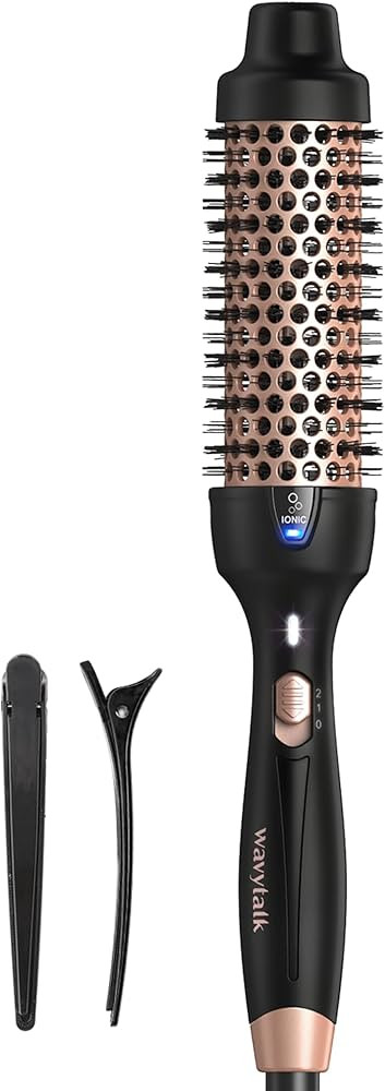 Wavytalk Thermal Brush for Blowout Look, 1 1/2 Inch Ionic Heated Round Brush Makes Hair Smoother,... | Amazon (US)