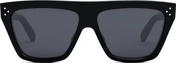 CELINE Bold 3 Dots 58mm Flat Top Sunglasses | Nordstrom | Nordstrom