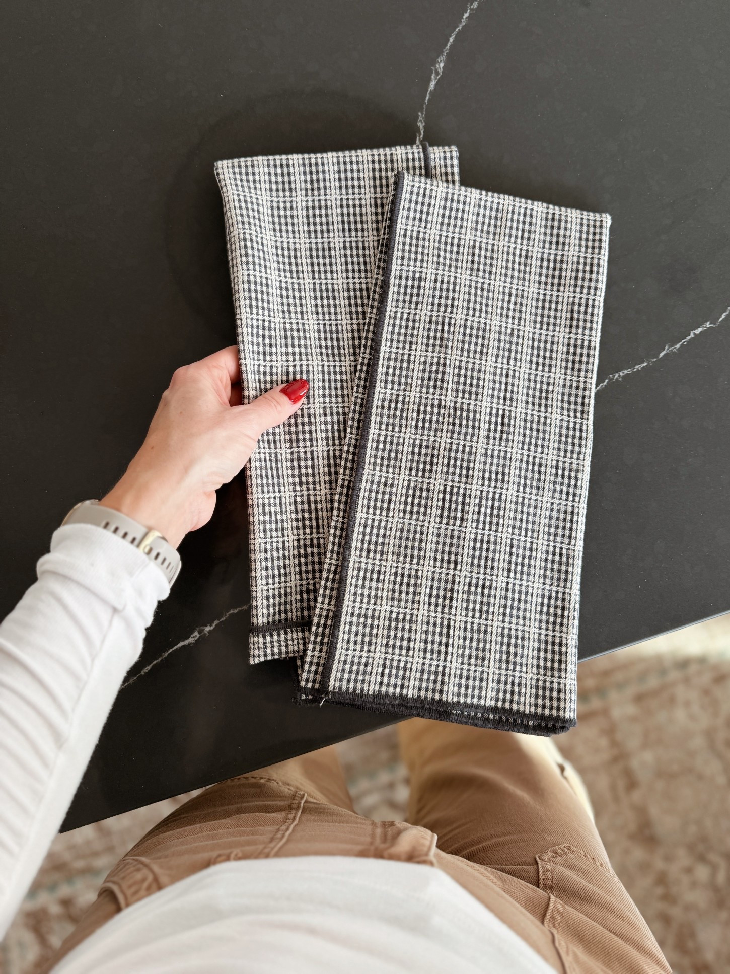 Just picked up these kitchen towels from Target. The color and pattern is so much prettier in person than online. It’s like a charcoal/blue color  

#LTKHome #LTKFindsUnder50