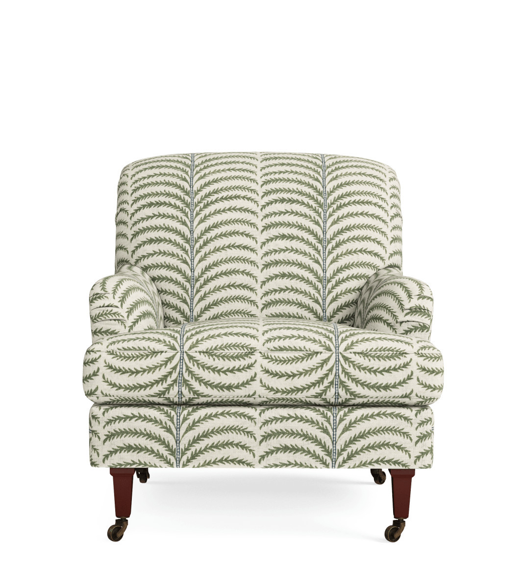 Coleridge Armchair with Linen Fixed Cover - Areca | OKA UK
