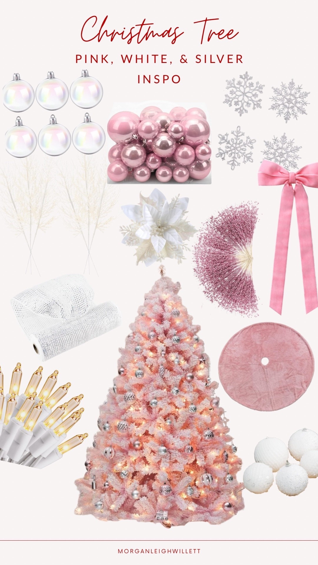 Sugarplum chic 🎄💖 Pink, silver, and white — my favorite combo for a cozy glam holiday vibe.

#LTKHoliday #LTKSeasonal #LTKHome