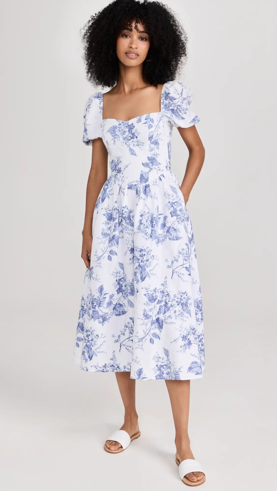 Reformation Davila Linen Midi Dress | Shopbop | Shopbop