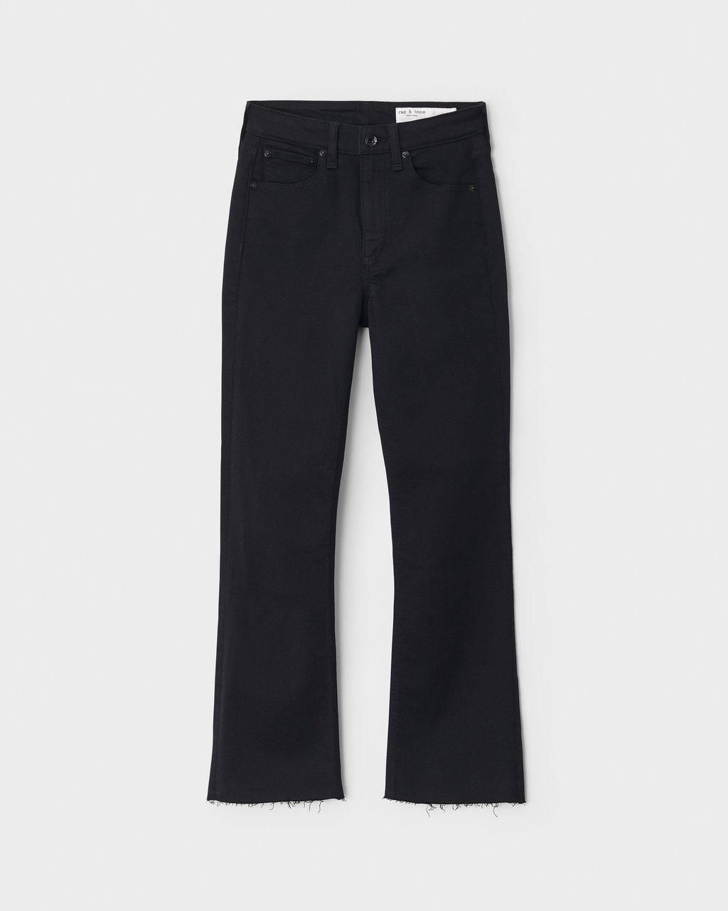 Nina high-rise flare - black | rag + bone