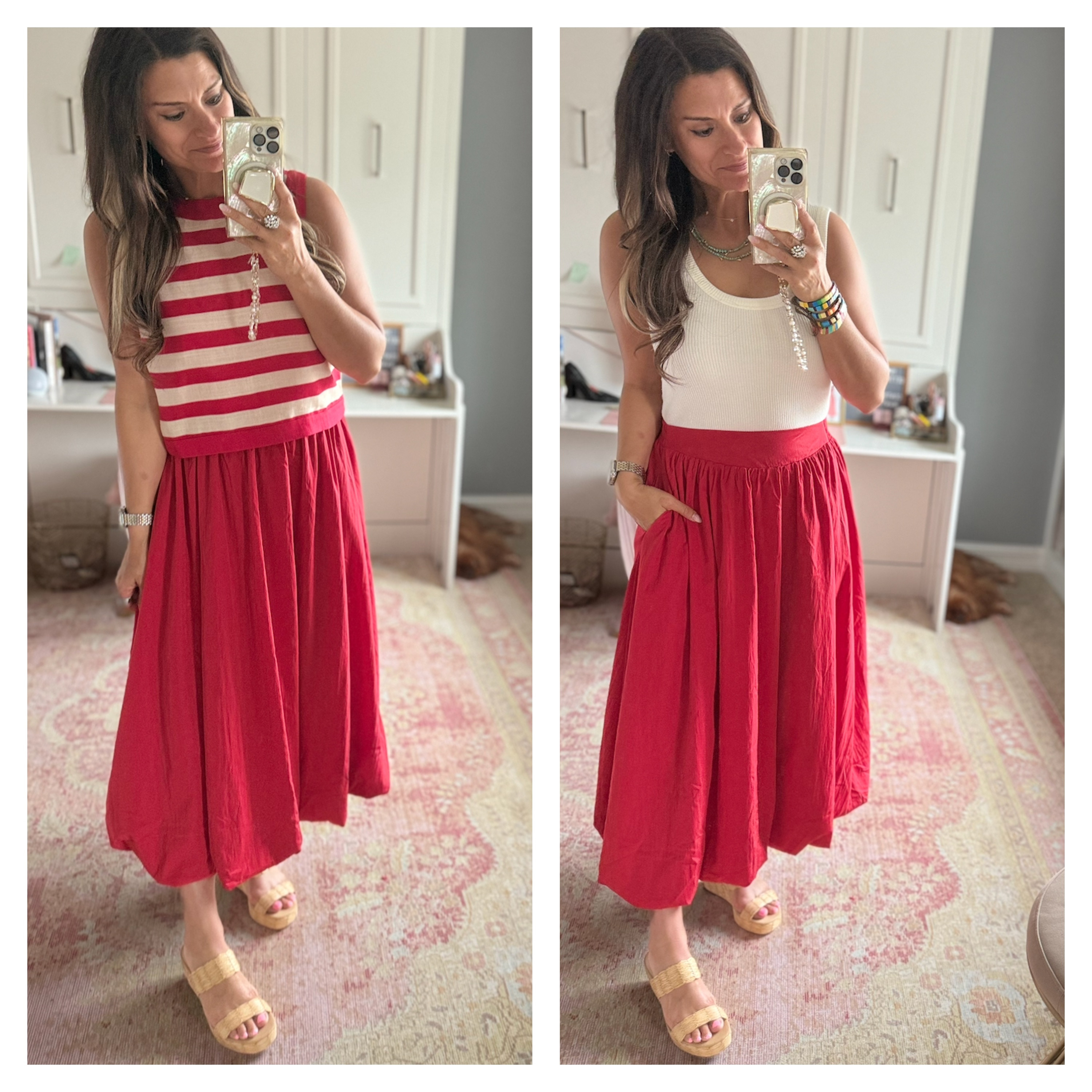 How to style a red dress 

 
