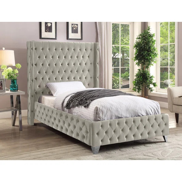 Dymonique Velvet Bed | Wayfair North America