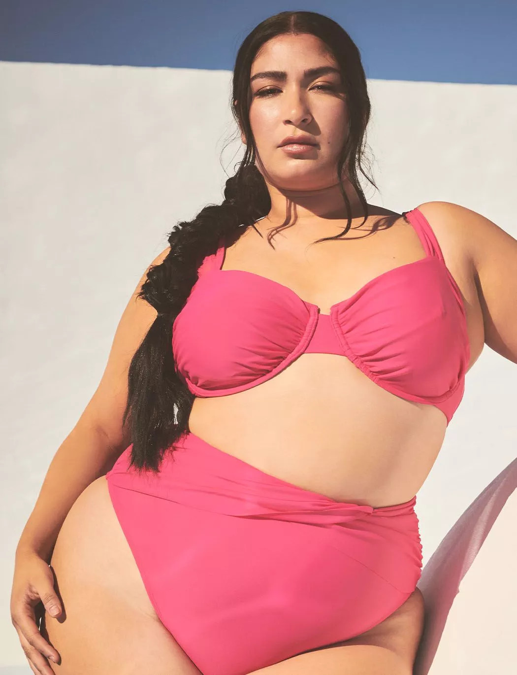 Gabi Fresh Swim x ELOQUII Gathered Underwire Bikini Top | Eloquii