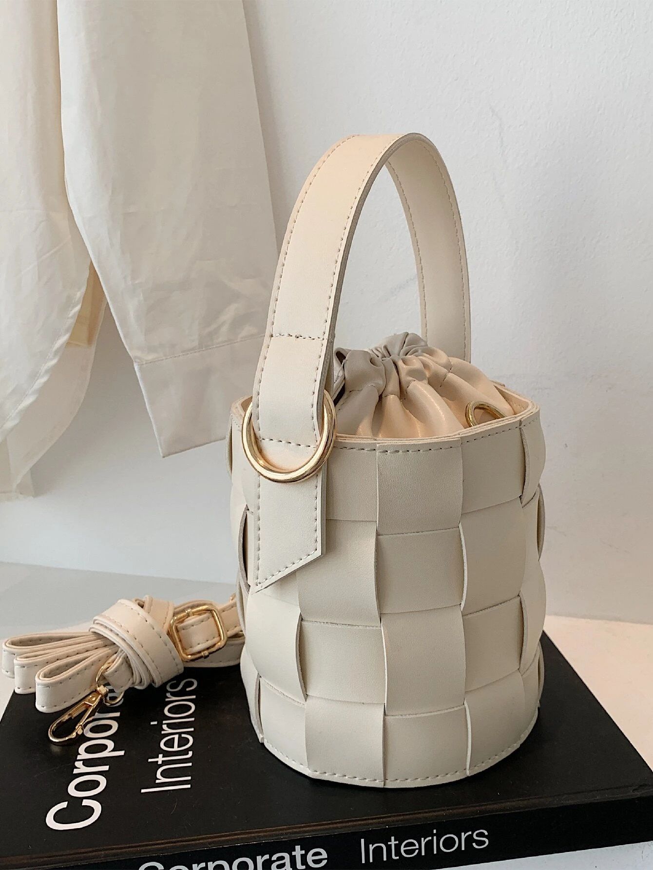 Mini Braided Design Drawstring Bucket Bag | SHEIN