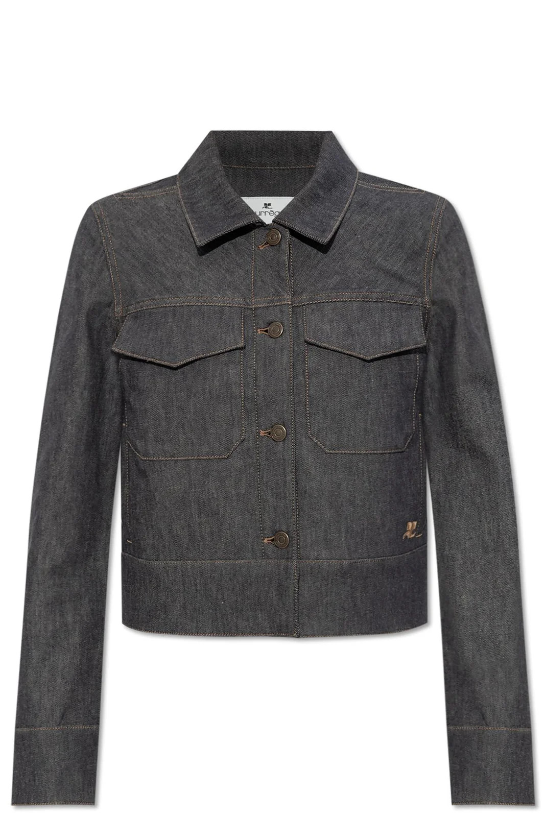 Courrèges Denim Utility Trucker Jacket | Cettire Global