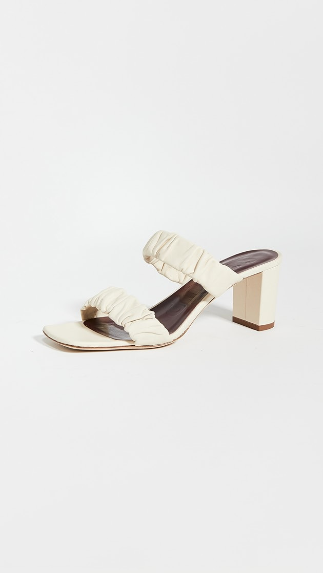 STAUD Frankie Ruched Slides | SHOPBOP | Shopbop