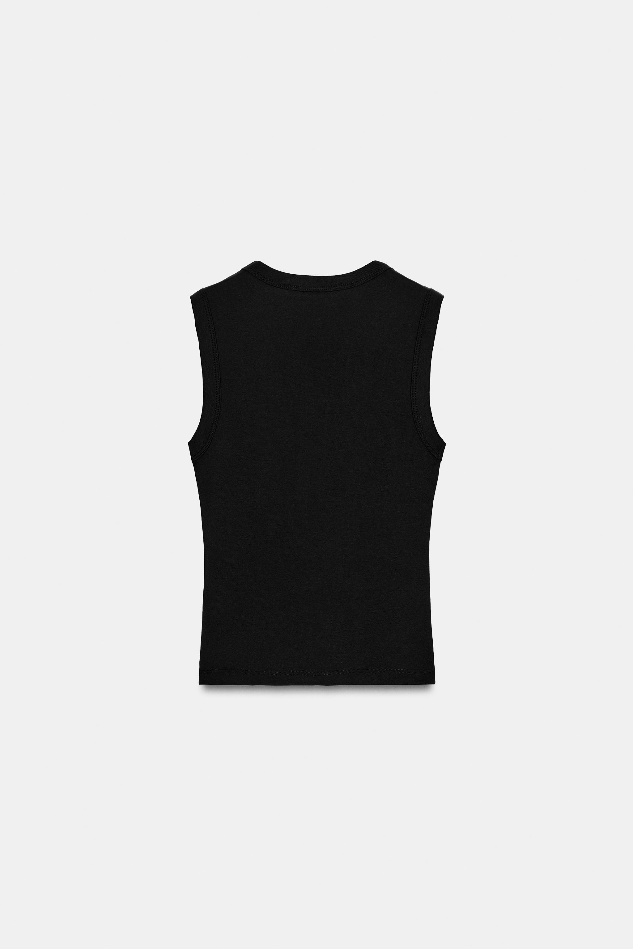 COTTON V-NECK T-SHIRT | Zara US
