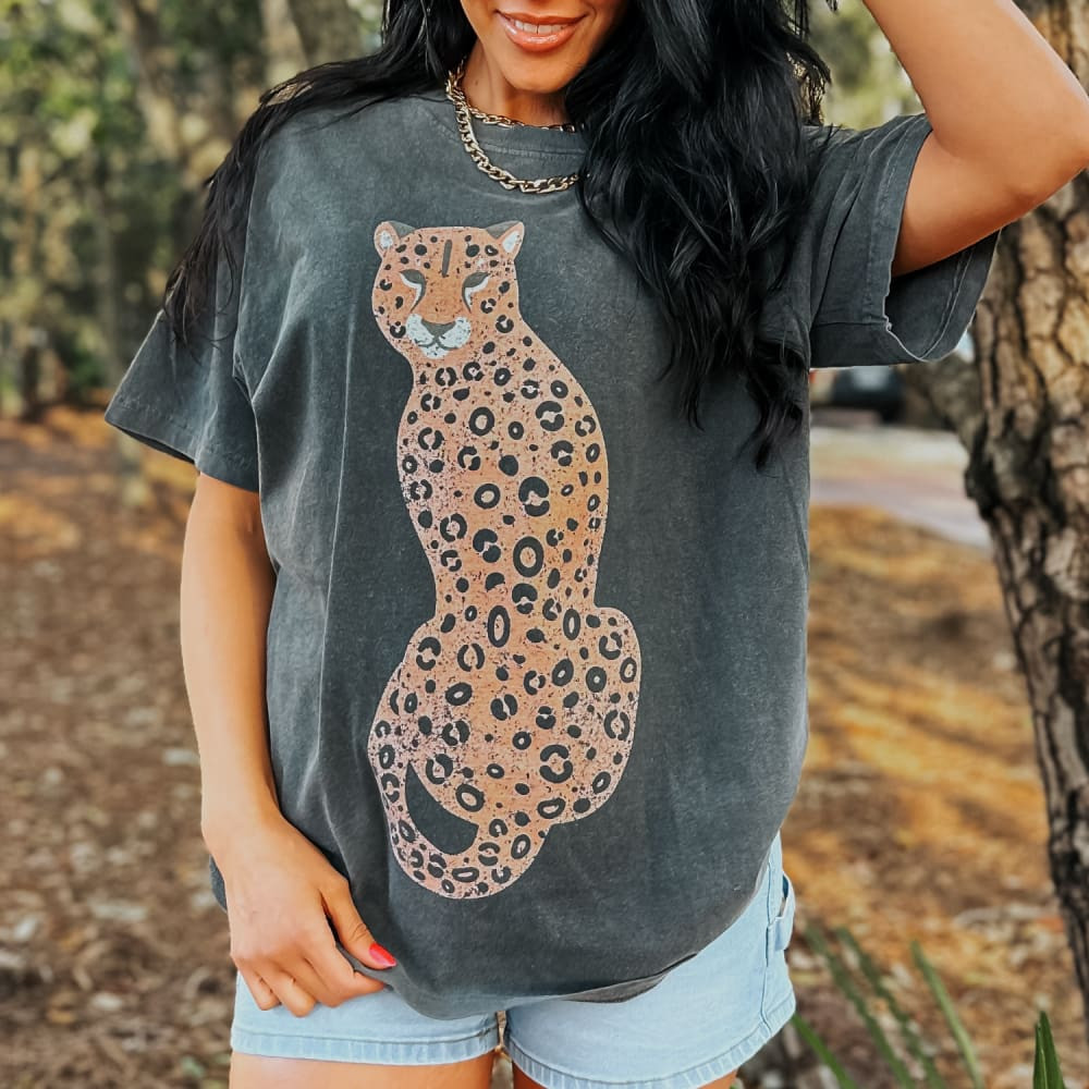 Rosemary Leopard Tee | Mountain Moverz
