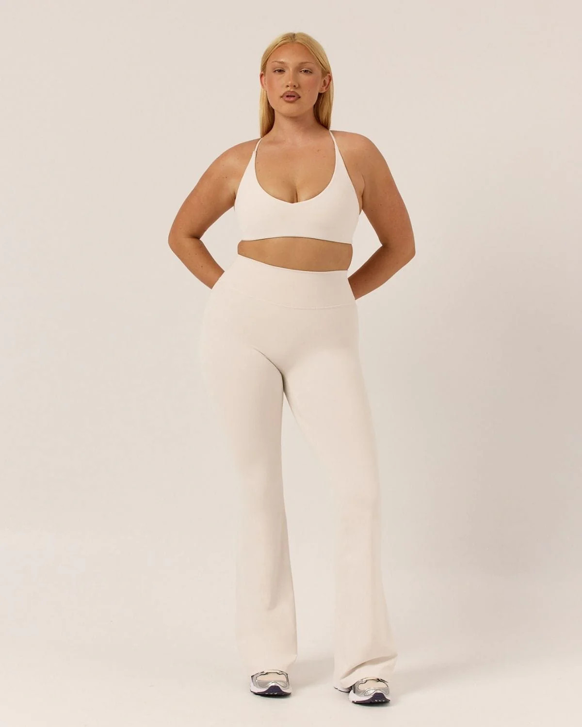 Form Invisible Scrunch Flare Leggings Tall | Vanilla | Crop Shop Boutique US