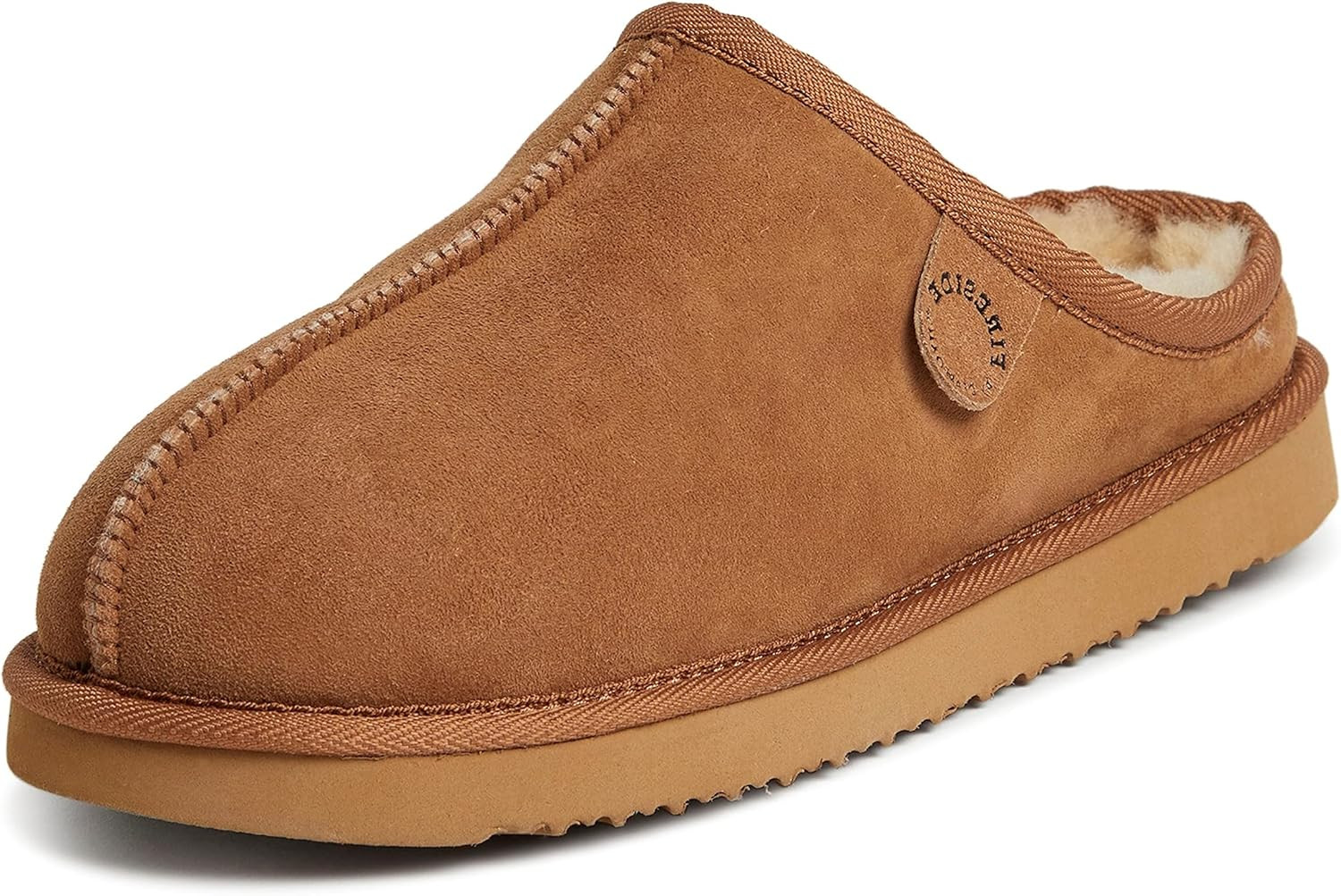 Fireside by Dearfoams Men's Grafton Shearling Indoor/Outdoor Clog Slipper | Amazon (US)