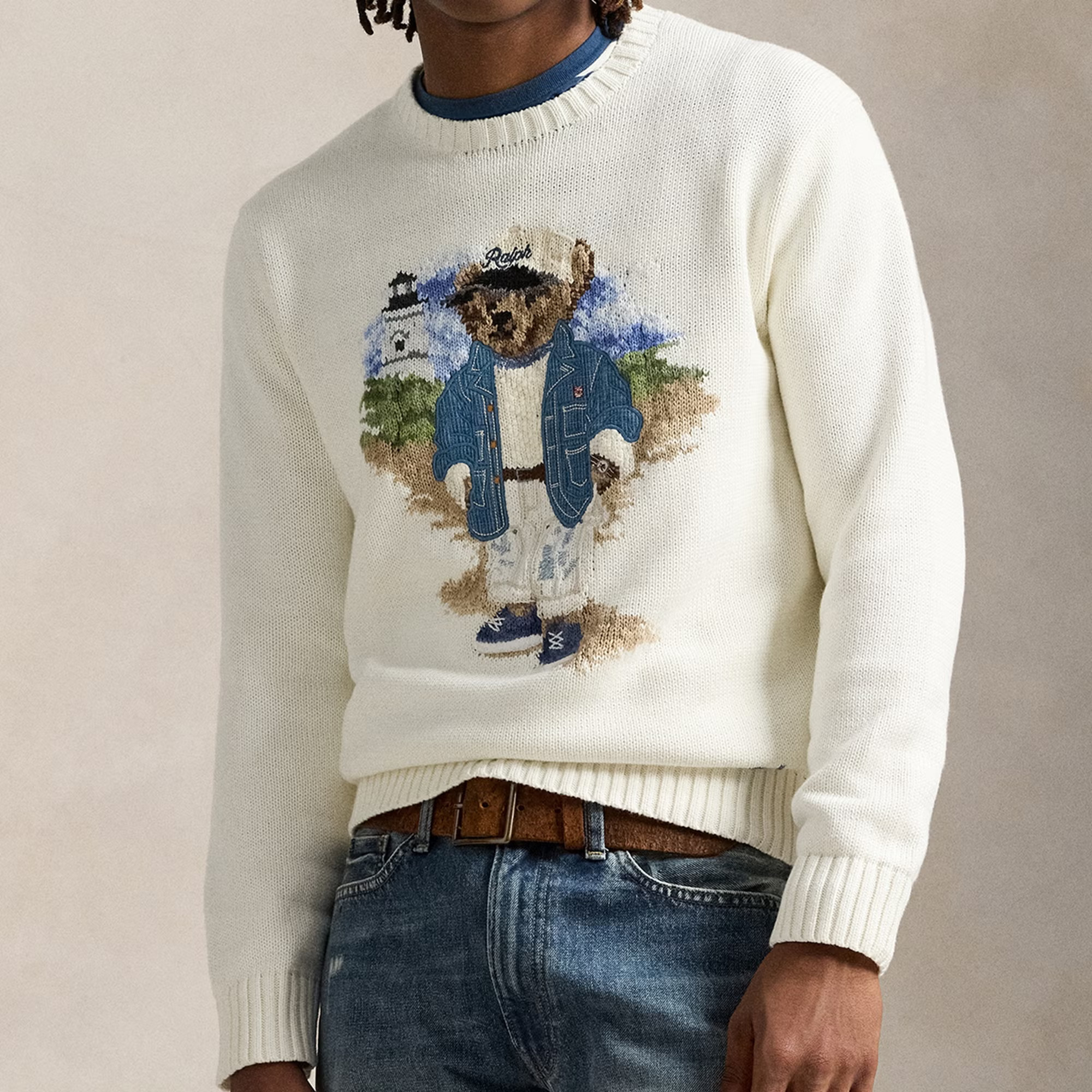 Polo Ralph Lauren Cotton Intarsia-Knit Jumper - L | Coggles | Coggles (Global)