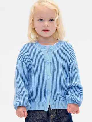 Baby & Toddler Crewneck Cardigan Sweater | Gap (US)
