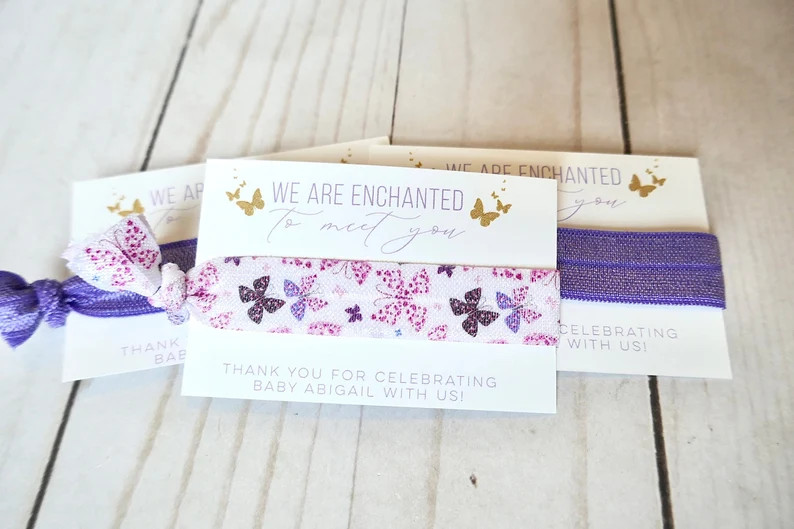 Enchanted to Meet You Baby Shower Favor Butterfly Enchanted Baby Shower Personalized Baby Shower ... | Etsy (US)