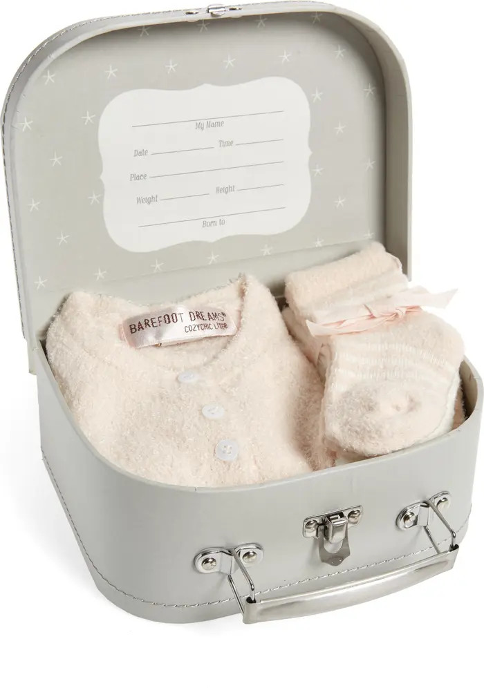 CozyChic® Lite Heirloom Cardigan, Pants, Socks, Beanie & Suitcase Set | Nordstrom