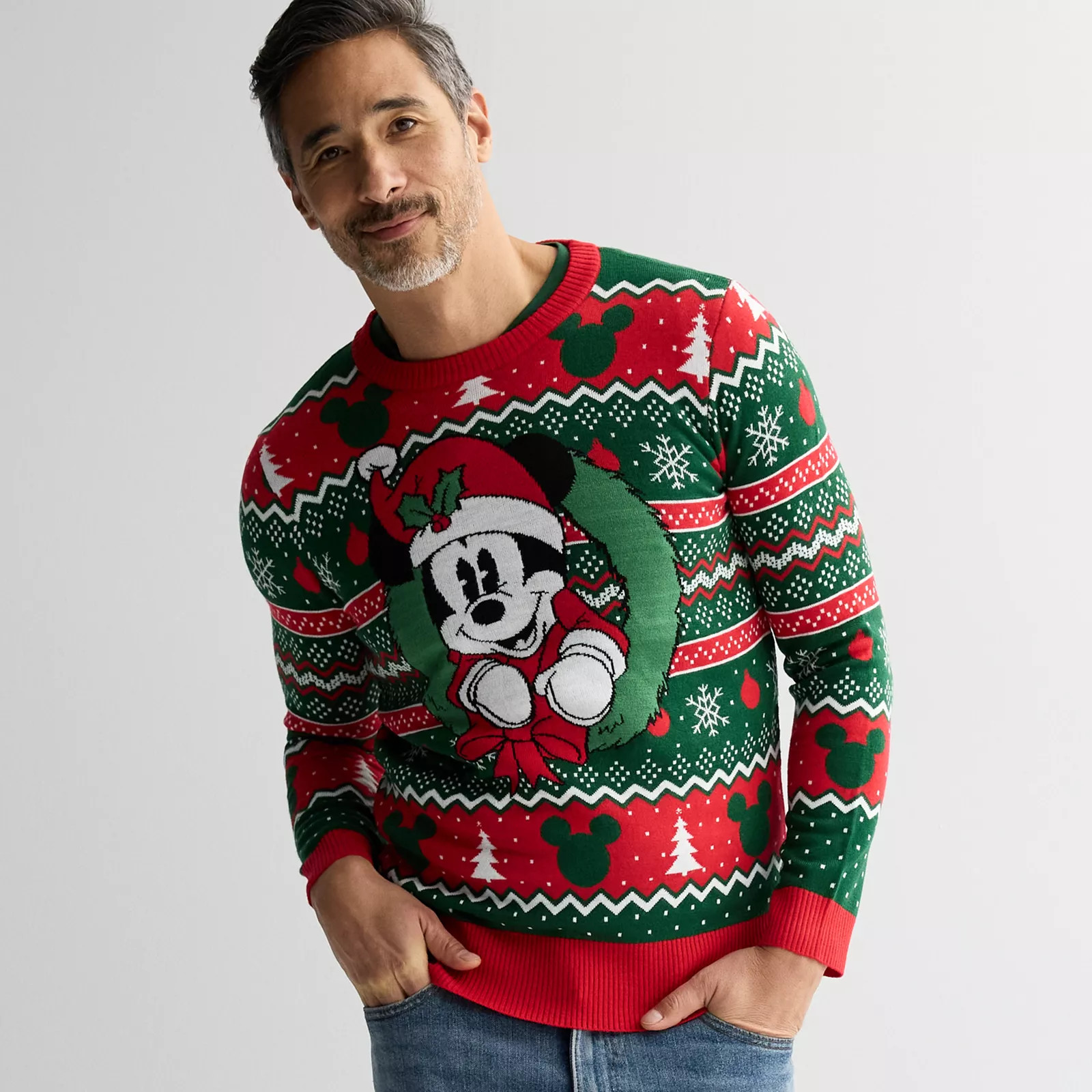Disney's Mickey Mouse Men's Graphic Intarsia Sweater | Kohl's