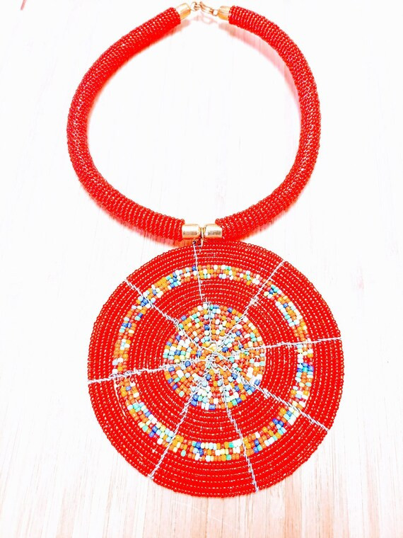 African Maasai Handmade Beaded Necklace, Masai wedding necklace, African jewelry, African beaded ... | Etsy (US)