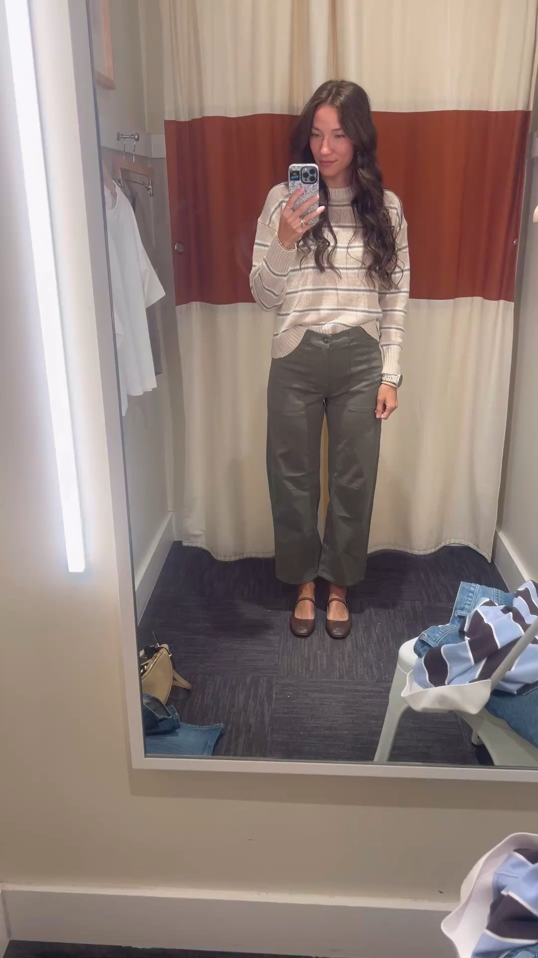 Love this outfit! Light weight slight barrel leg pants with this linen sweater and flats! Perfect for church, teacher outfits, or a casual cute brunch! 

#LTKmomlife #LTKWorkwear #LTKootd