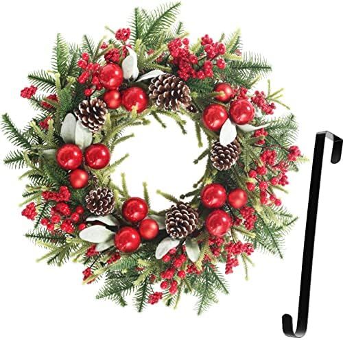 Super Holiday Artificial Christmas Wreath, Front Door Wreaths Decorations for Home, Party, Holida... | Amazon (US)