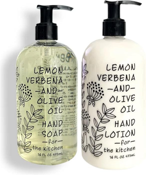 Greenwich Bay Trading Company Kitchen Collection: Lemon Verbena & Olive Oil (Hand Soap & Lotion) | Amazon (US)