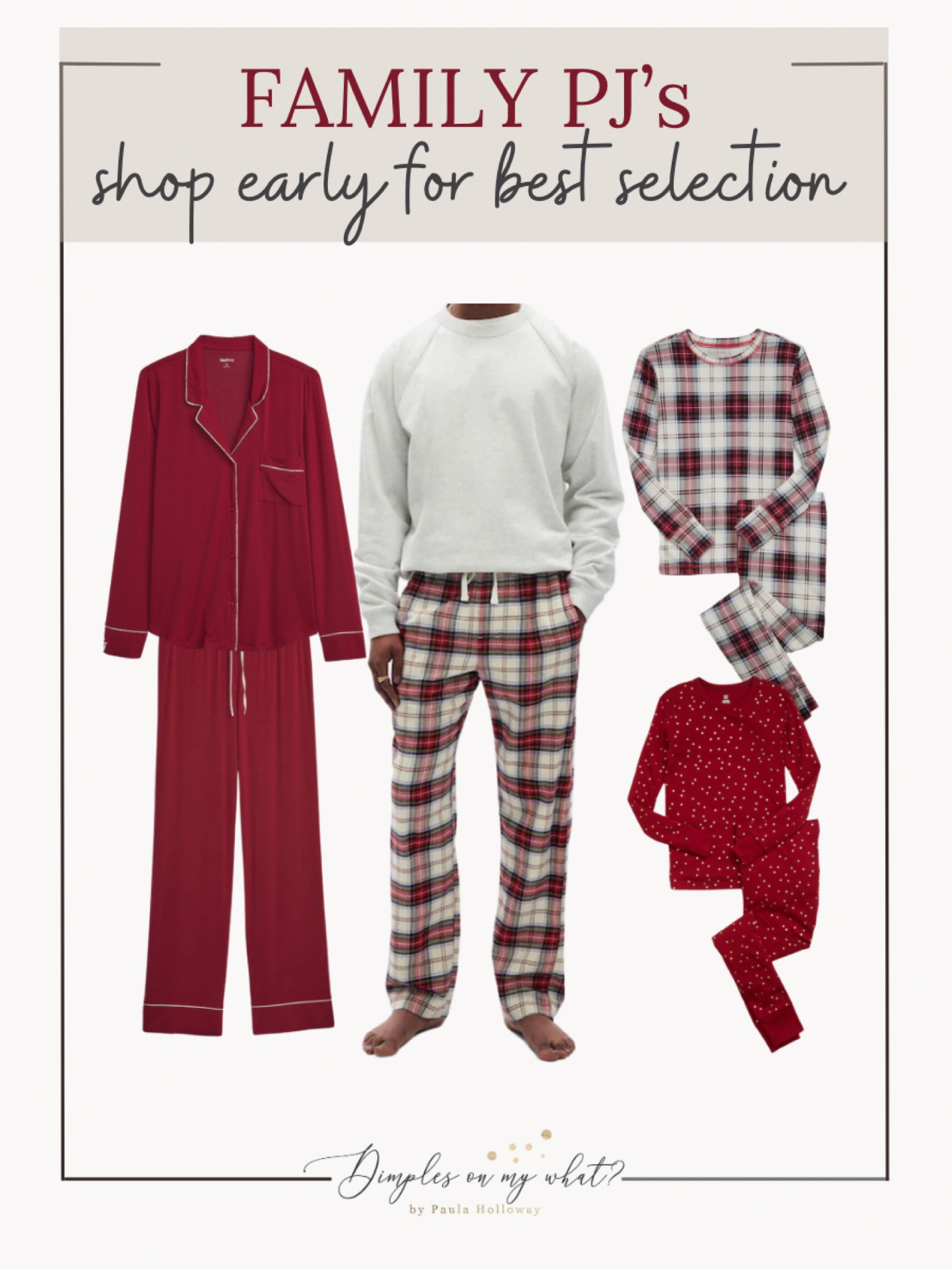 It’s never too early to get family Christmas PJ’s and enjoy them all season long. 

#christmaspajamas #holidaypjs #matchingfamilypjs #gap #gapfamilychristmas

#LTKHoliday #LTKSeasonal #LTKHolidaySale