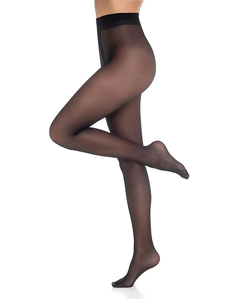 HUE womens Faux Translucent Sheer Tights | Amazon (US)